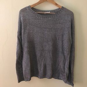 Vince Metallic Chainmail Sweater